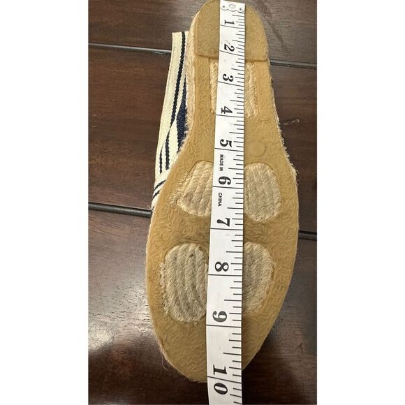 Tory Burch A-line Stripe Espadrille Womens Slip On Shoes Canvas Size:9 - Picture 10 of 10